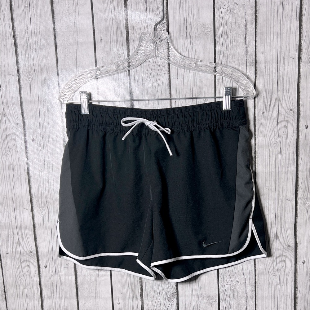 Nike Black Athletic Shorts with White Trim